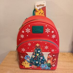 Loungefly Red Pokémon Holiday Backpack